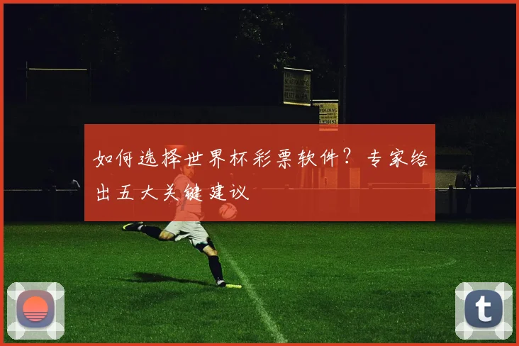 如何选择世界杯彩票软件？专家给出五大关键建议